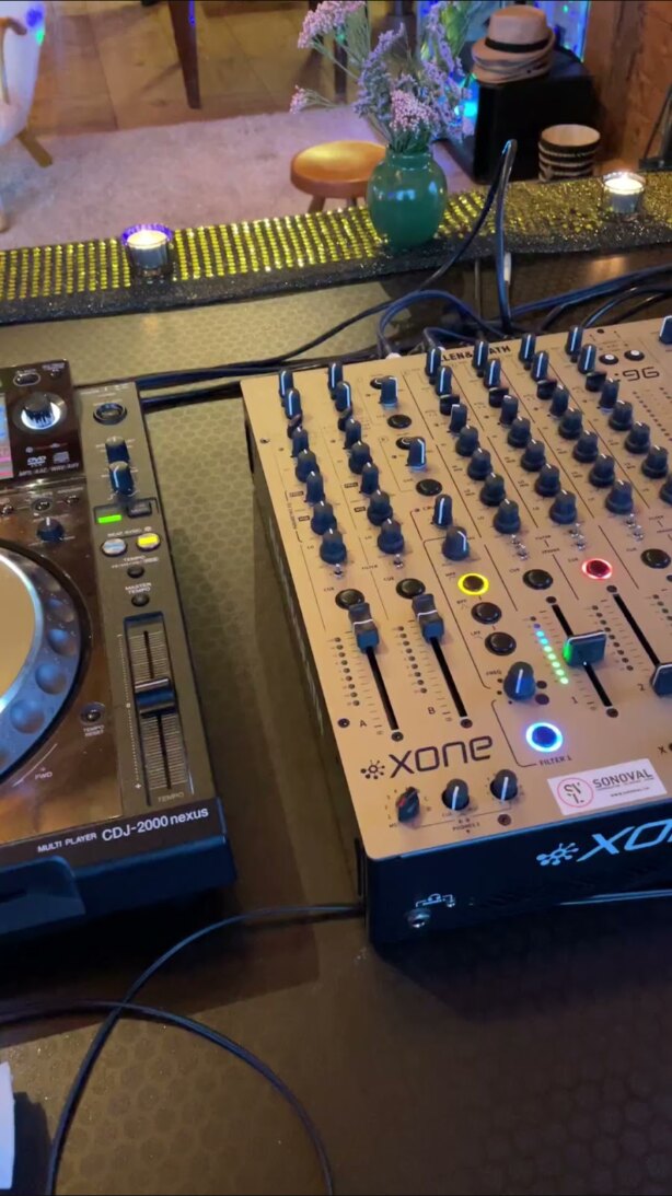 Turntable and Xone mixer