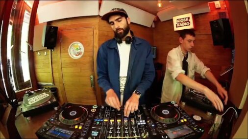 Back to back set in the Kiosk Radio booth